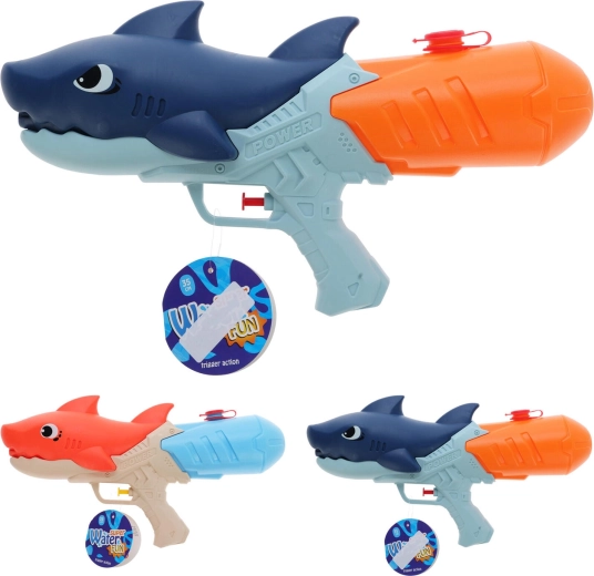 Children's shark water gun 35 cm (mix of 2 types)