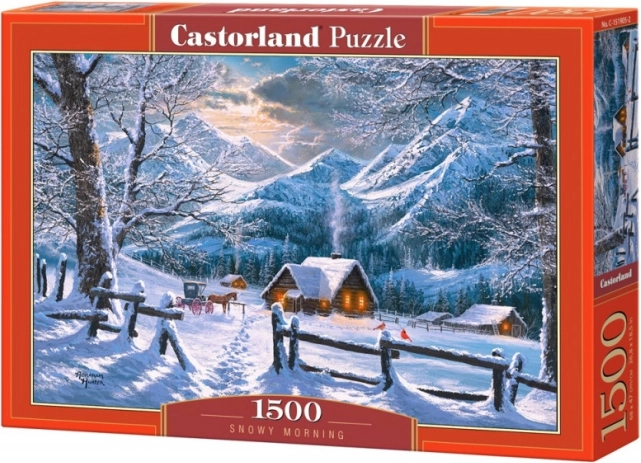 Пъзел Castorland 1500 части Снежно утро