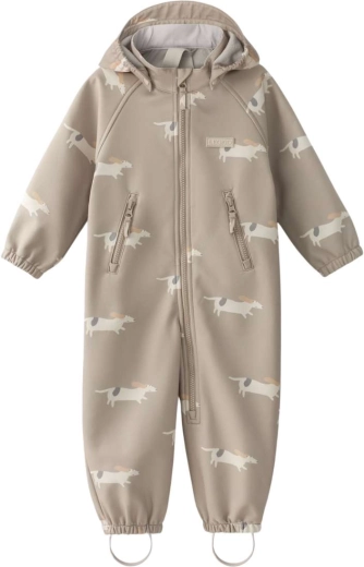 Софтшел гащеризон Leokid Lilo beige woof 104
