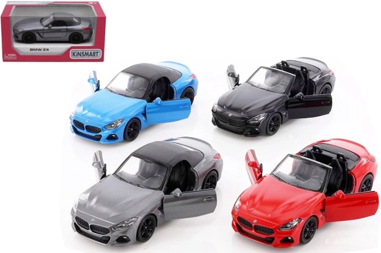 Metal model car BMW Z4 1:34 with Pull Back drive