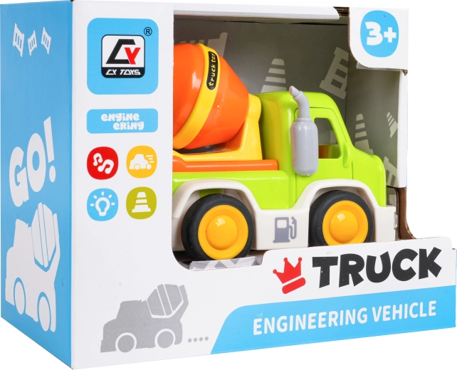 Interactive Concrete Mixer with Sounds and Lights