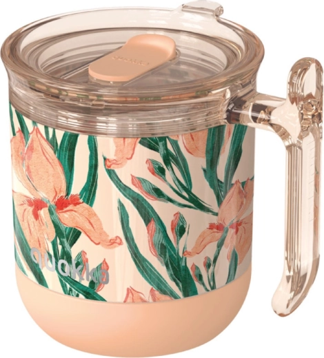 Термо чаша Quokka wave floral peach 260 мл