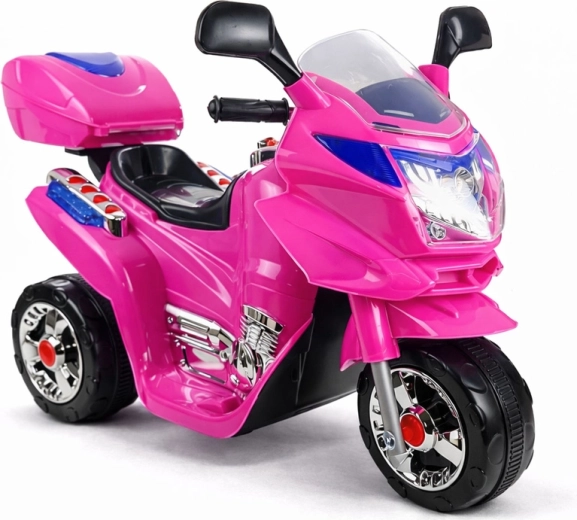 Pink HC8051 children's electric tricycle with LED lights and sounds