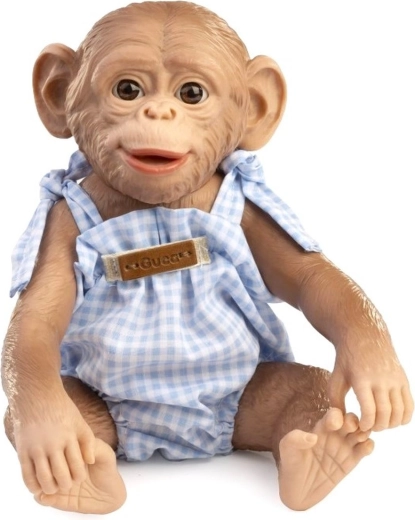 Guca realistic baby monkey with a full-vinyl body, 25 cm