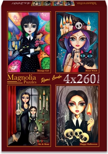 Magnolia puzzle set Happy Halloween – 4×260 pieces