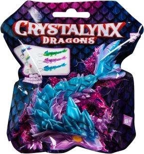 Crystalynx огъваем дракон – висулка с карабинер 15 см - 1 брой