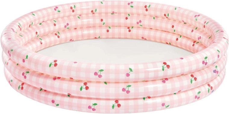 Надуваем детски басейн 147 см с лимонов мотив INTEX