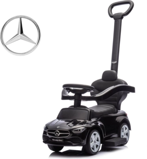 Количка за бутане с водач MERCEDES C‑Class, черна