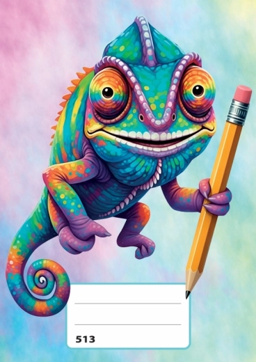 A5 Ruled Notebook Chameleon - 1 piece