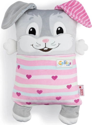 Nici Cosidoos плюшен зайче – двустранна възглавничка 30 × 20 см
