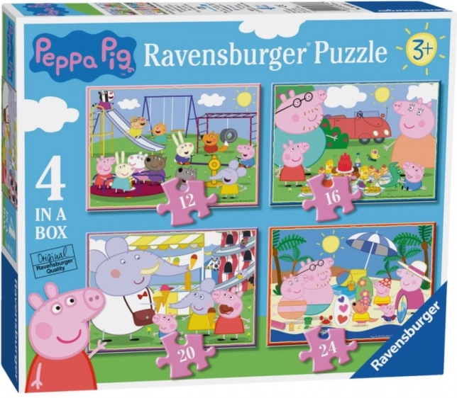 Ravensburger пъзел Прасенцето Пепа: Забавни дни 4в1