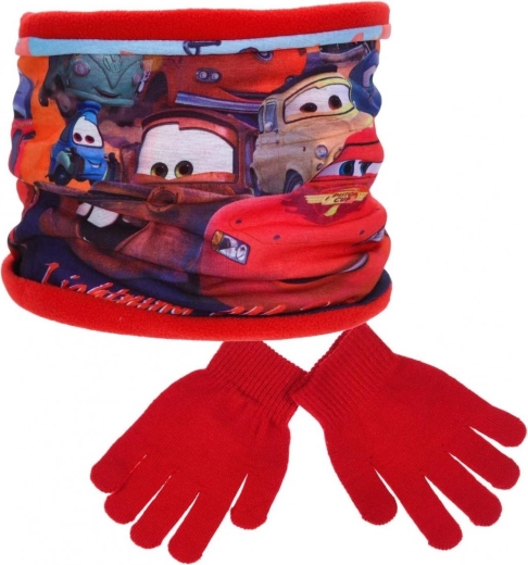 Комплект шал яка и ръкавици Disney Cars