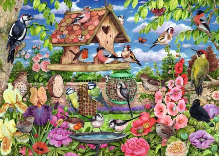 Пъзел Ravensburger „Птича маса“ 1000 части