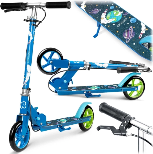 Детска сгъваема тротинетка RICOKIDS Kodi Kosmos с ръчна и крачна спирачка