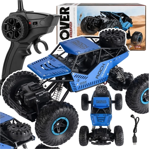 RC офроуд кола 4x4 с дистанционно управление с акумулатор, черна – 1 брой