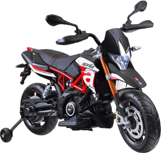 Aprilia Dorsoduro 900 kids electric ride-on motorcycle (battery-powered)