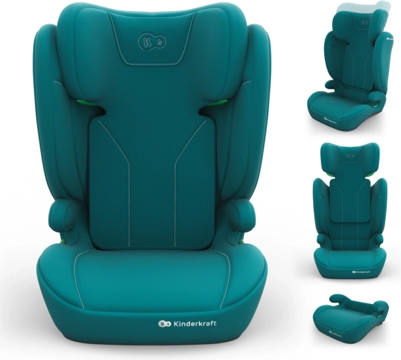 Kinderkraft столче за кола i-spark 2 plus i-size 100–150 см зелено