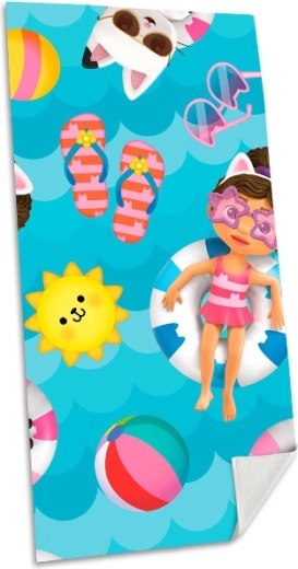Плажна кърпа Gabby’s Dollhouse 140 × 70 см