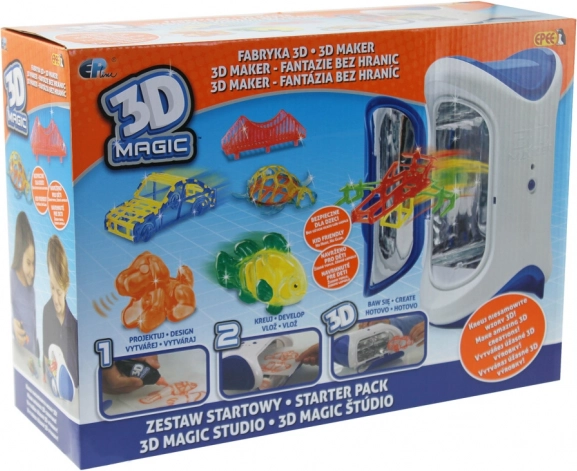 Стартов комплект 3D Magic за създаване на 3D творения с UV втвърдяване