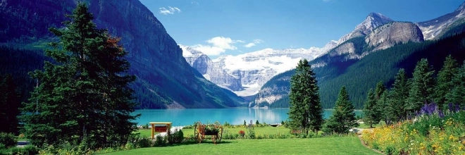 Panoramic Puzzle Lake Louise, Canadian Rockies 1000 Pieces