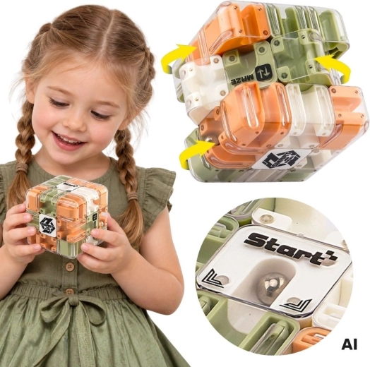 Woopie 3D Logic Ball Maze, Green