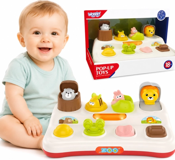WOOPIE BABY Образователна интерактивна играчка ZOO със животни