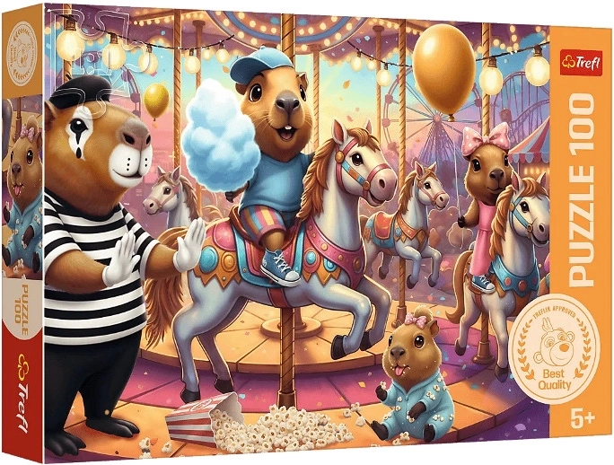 Capybaras on Vacation Puzzle (100 pieces)