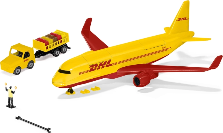Siku World транспортен самолет DHL с аксесоари