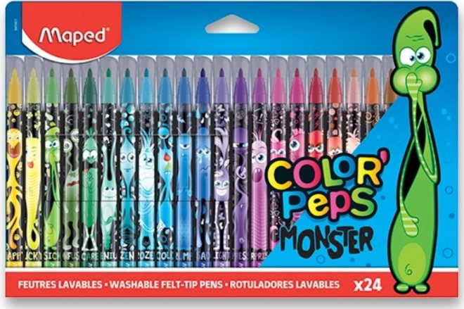 Maped fixy Color'Peps Monster, 24 цвята