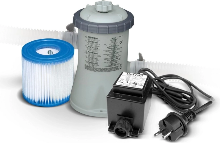 Филтрираща помпа за басейн 1250 л/ч с трансформатор 12 V INTEX