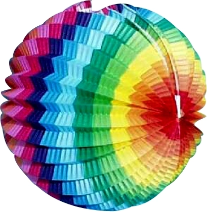 Кръгъл хартиен лампион 15 см