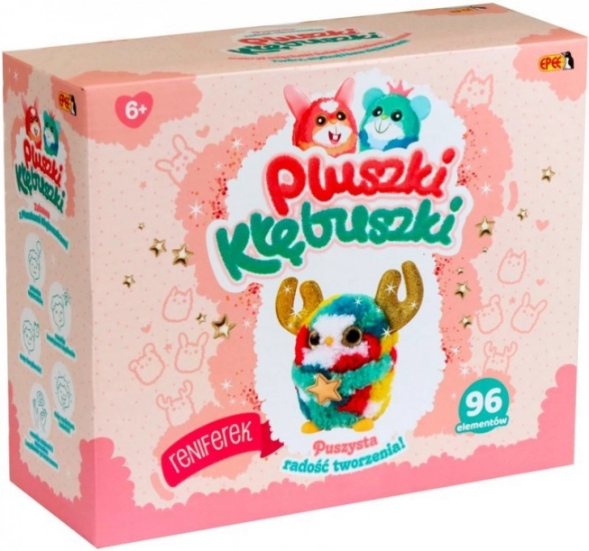 Творчески комплект Pluszki-Kłębuszki, 96 части, елен