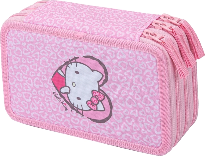 Baagl училищен триетажен несесер Hello Kitty Sweet Leopard (GRS)