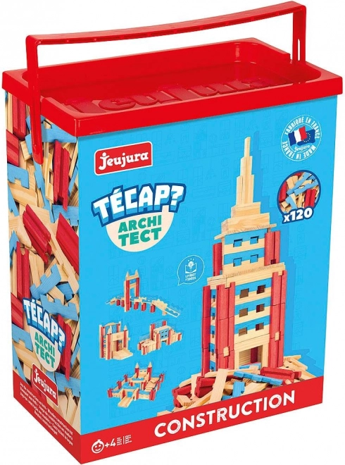 Jeujura Дървен конструктор Técap Architect 120 части