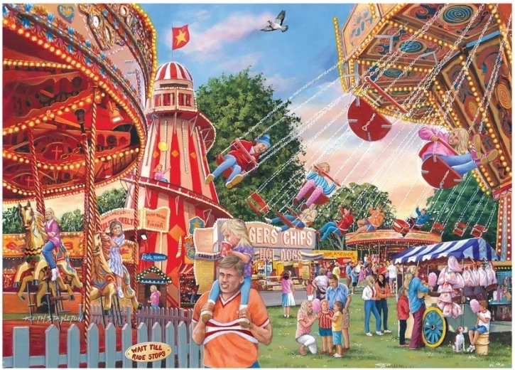 House of Puzzles Fairground Fun Puzzle, 1,000 Pieces