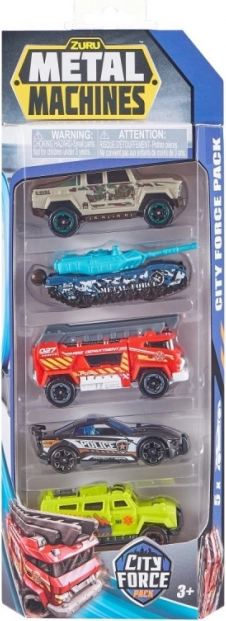 Zuru Metal Machines City Force Pack - Set of Five Toy Cars