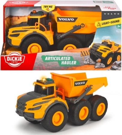 Dickie Volvo Dump Truck with Lights and Sound