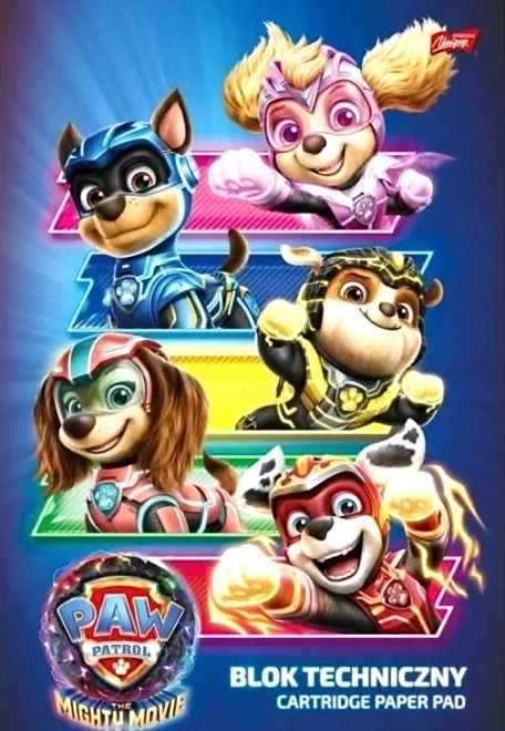 Плакатни хартии A4, бели, 10 листа PAW PATROL