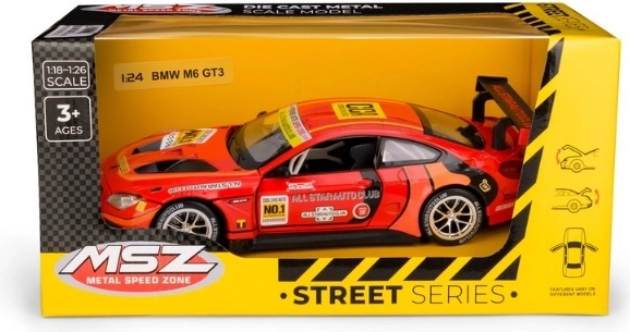 BMW M6 GT3 Collectible Model in 1:24 Scale, Red