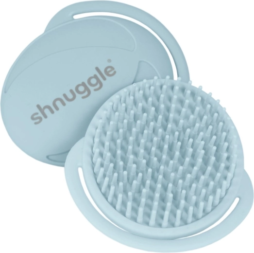 Shnuggle baby silicone brush blue