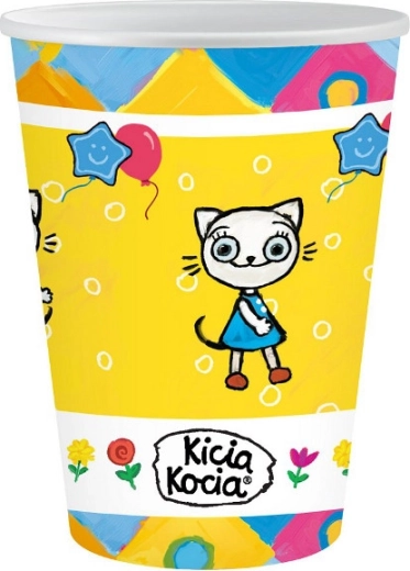 Хартиени чашки Kicia Kocia 250 мл, 6 бр.
