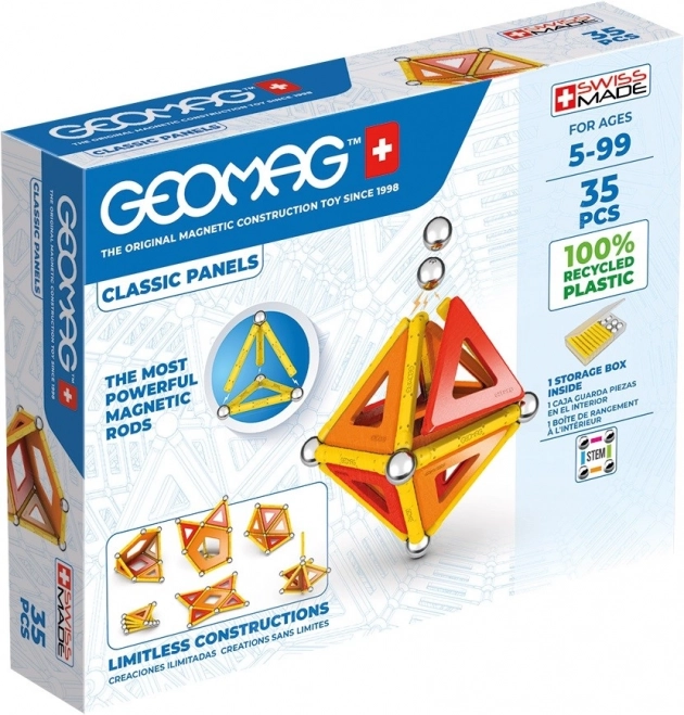 GEOMAG магнитен конструктор classic panels 35 части