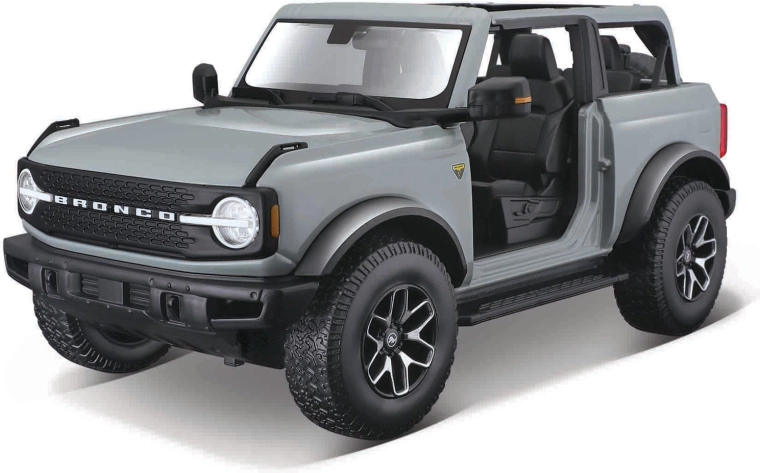 Maisto Ford Bronco Badlands Doorless Cactus Gray 1:18