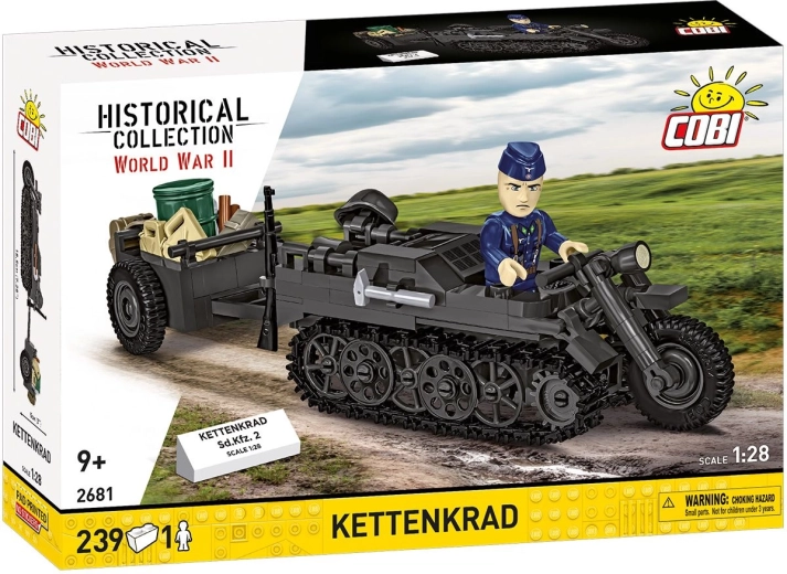 Cobi II WW Sd.Kfz. 2 Kettenkrad с ремарке 1:28 (239 части)