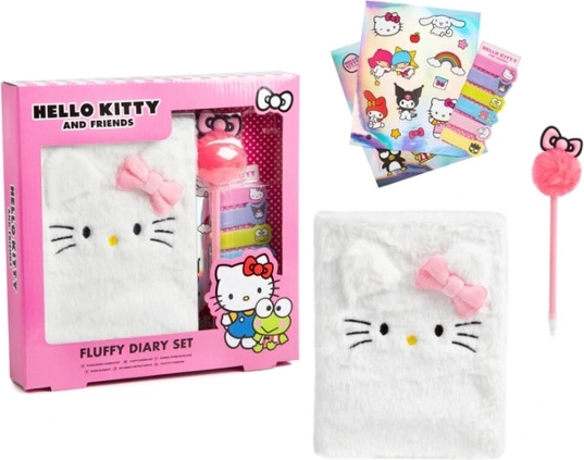 Hello Kitty plush diary with accessory set