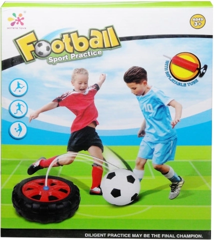 Football training set with ball and pump