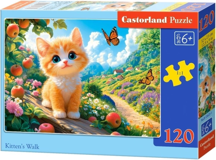 Castorland puzzle Kitten on a Walk (120 pieces)