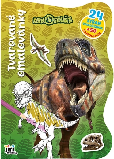 Shaped colouring book dinosuars - 1 piece