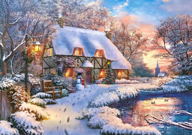 Пъзел 500 части Winter Cottage