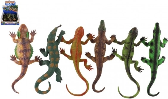 Комплект гумени гущери с вендуза в кутия